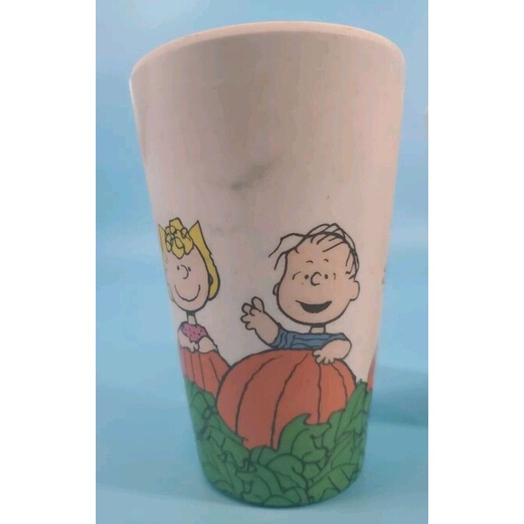 Charlie Brown Eco Friendly Cups Thanksgiving Halloween Bamboo Set Of 2 2023 - Picture 6 of 16